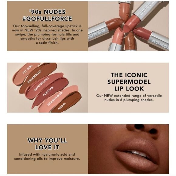 BUXOM Full Force Plumping Lipstick in Angel - Picture 8 of 14